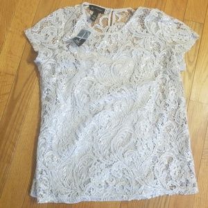 INC Lacy Blouse Sz XL